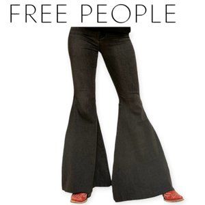 Free People Black Flare Jeans
